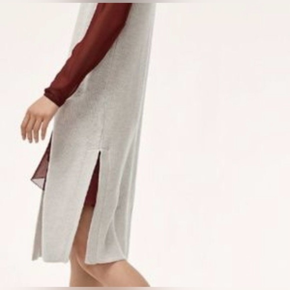 Wilfred Olivie Cardigan Long, merino-wool cardigan vest Grey Size Extra Small - Picture 2 of 9